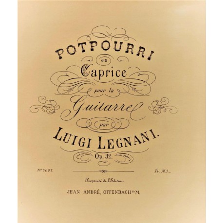 Luigi Legnani - Potpourri en Caprice pour la Guitarre